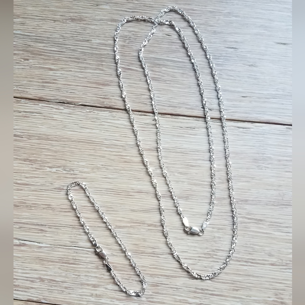 Milor Chain Necklace and Bracelet Set